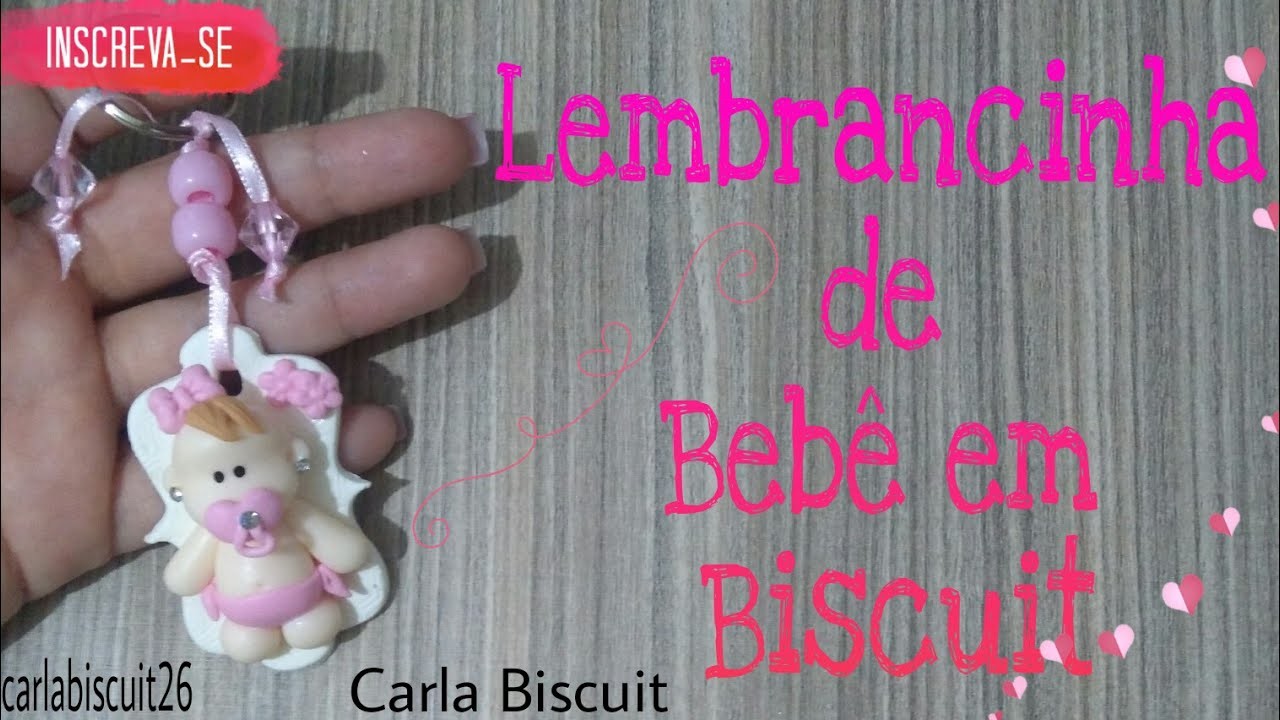 DIY  Lembrancinhas de bebê em Biscuit.Sem moldes