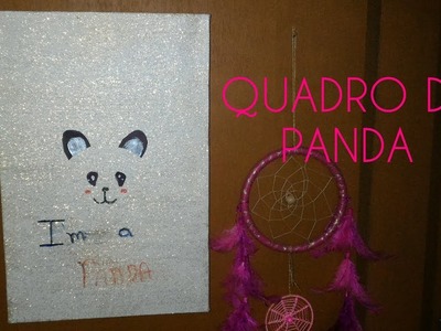 DIY - QUADRO PANDA - #PENSEIEFIZ - ♡ Por Julia Piveta
