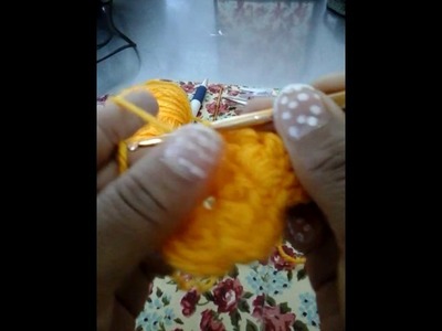 Flor de croche fácil linda e simples de fazer