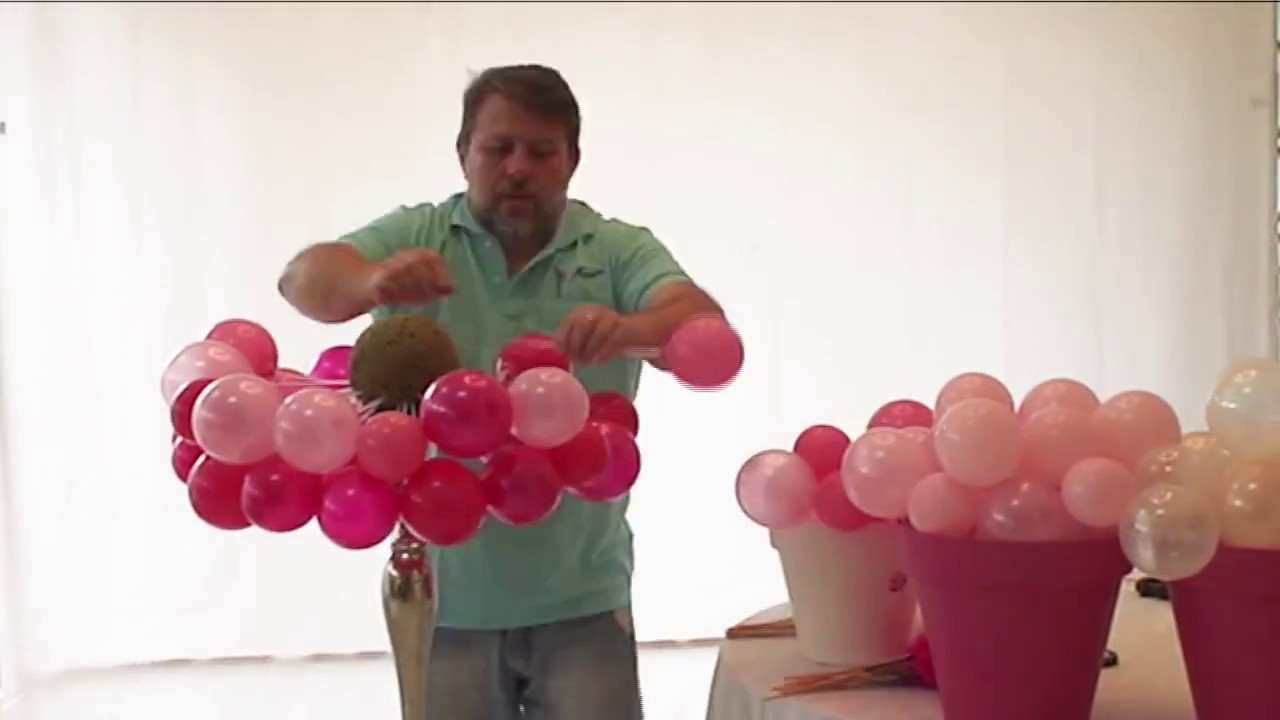 Passo a passo arranjo balões - Decoração com Balões