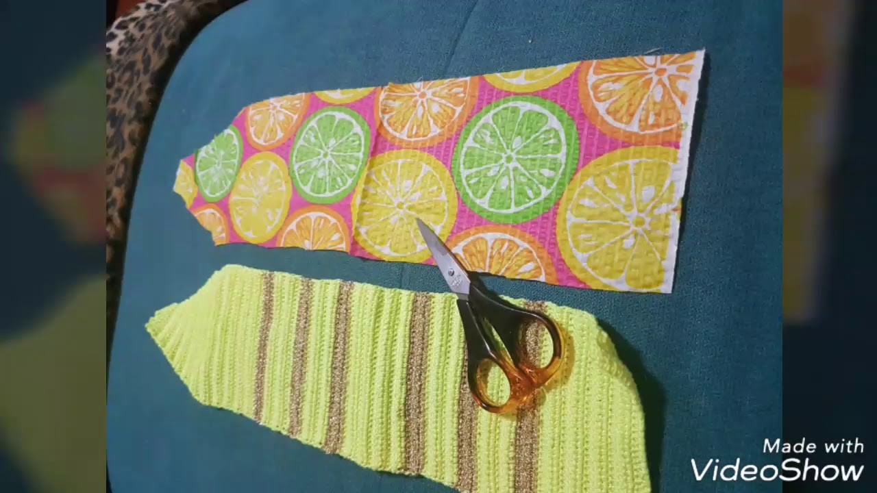 Bolsa em crochet para óculos de sol