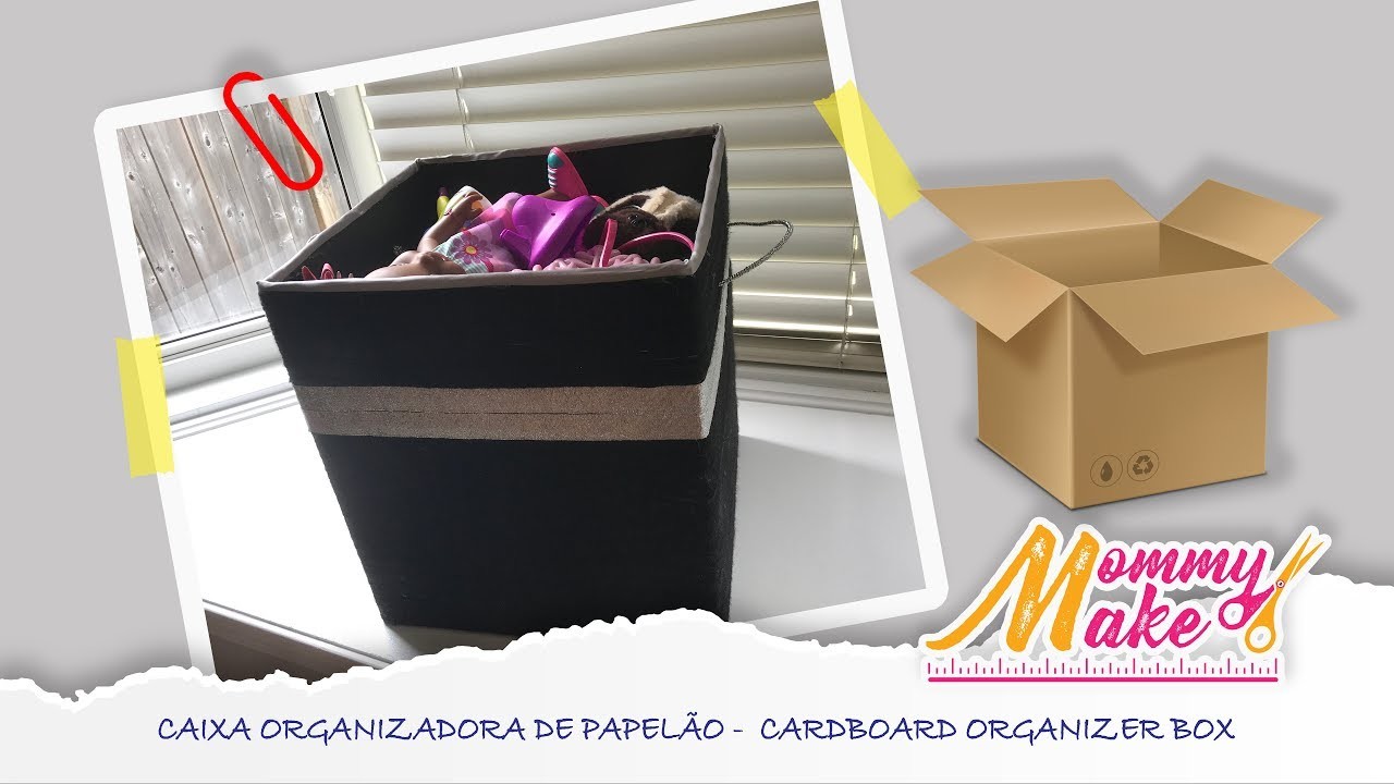 CAIXA ORGANIZADORA DE PAPELÃO -  Cardboard ORGANIZER BOX