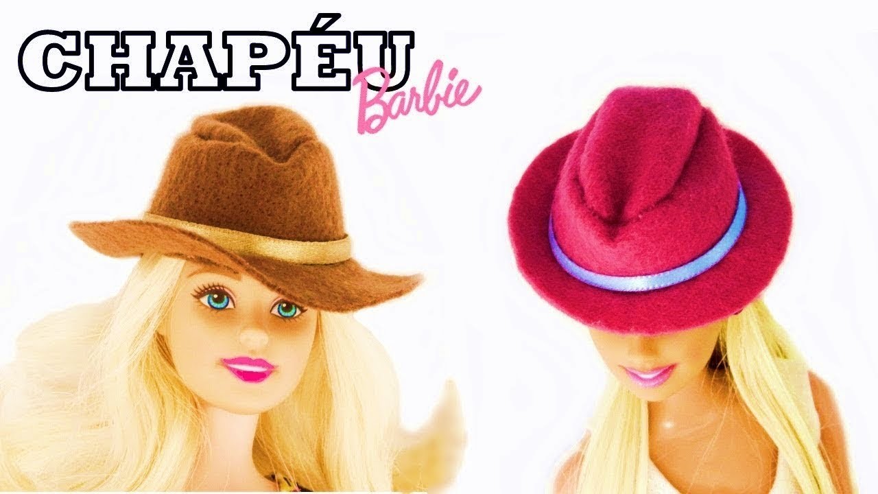 Como Fazer Chapéu para Barbie e outras Bonecas Diy Tutorial Roupas de Bonecas Super Toy Kids