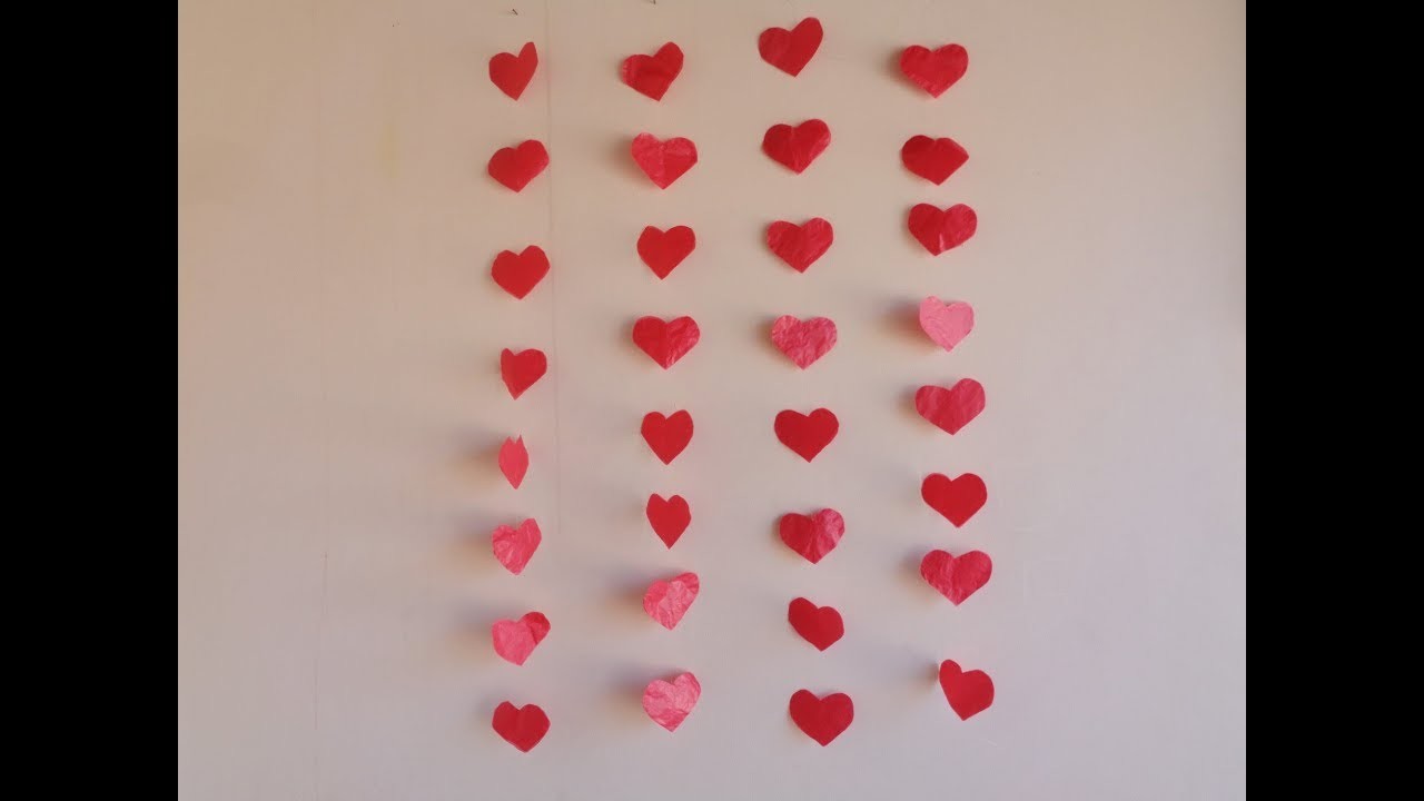 Como fazer cortina de coração simples - DIY PARA INICIANTES