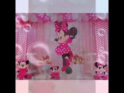 Decoração de aniversário com o tema Minnie!