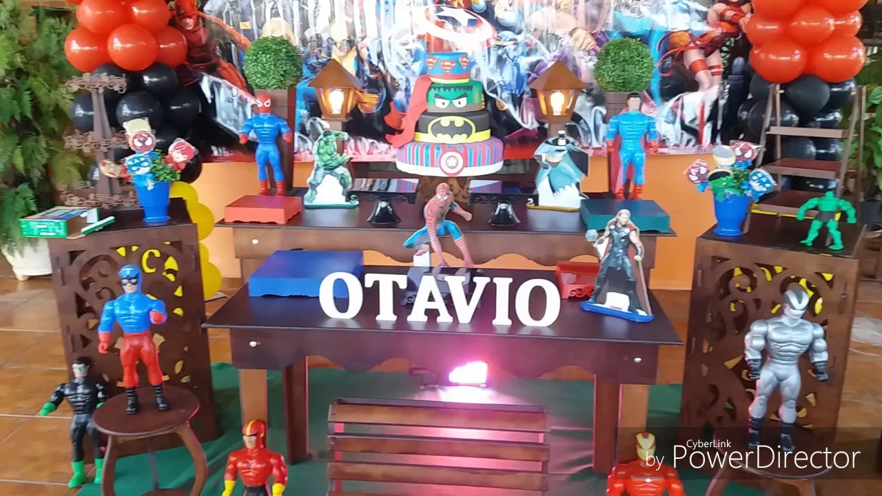 Decoração de Festa Super Heróis Marvel