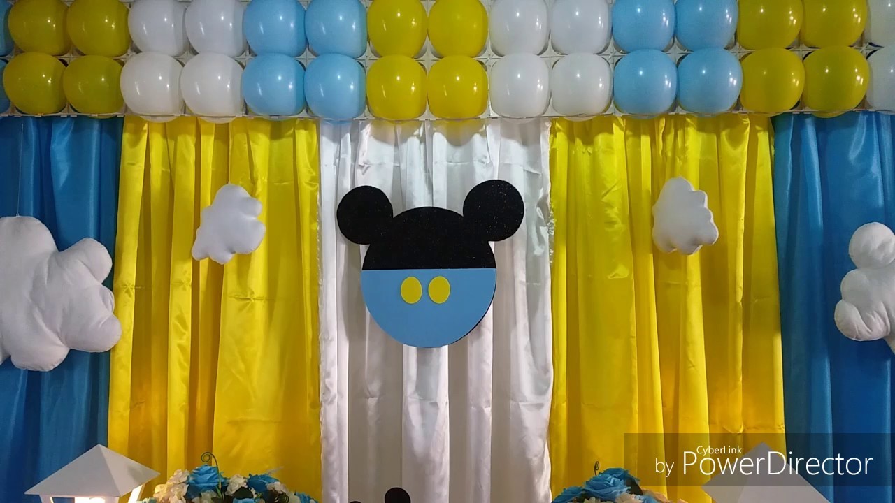 Decoração Mickey Baby