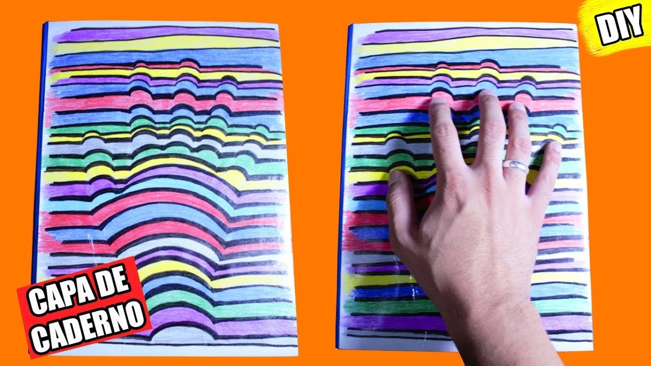 DIY #31: Como desenhar mão em 3D + Personalização de caderno | Alan HR