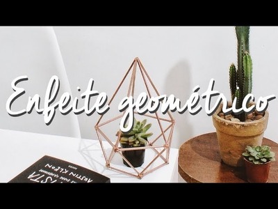 DIY: enfeite geometrico com palito de churrasco | Plural Home