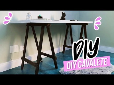DIY: MESA DE CAVALETE TUMBLR!! | Fácil e Barata!