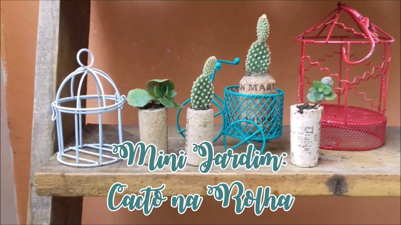 DIY: Mini jardim de Cactos e Suculentas na rolha