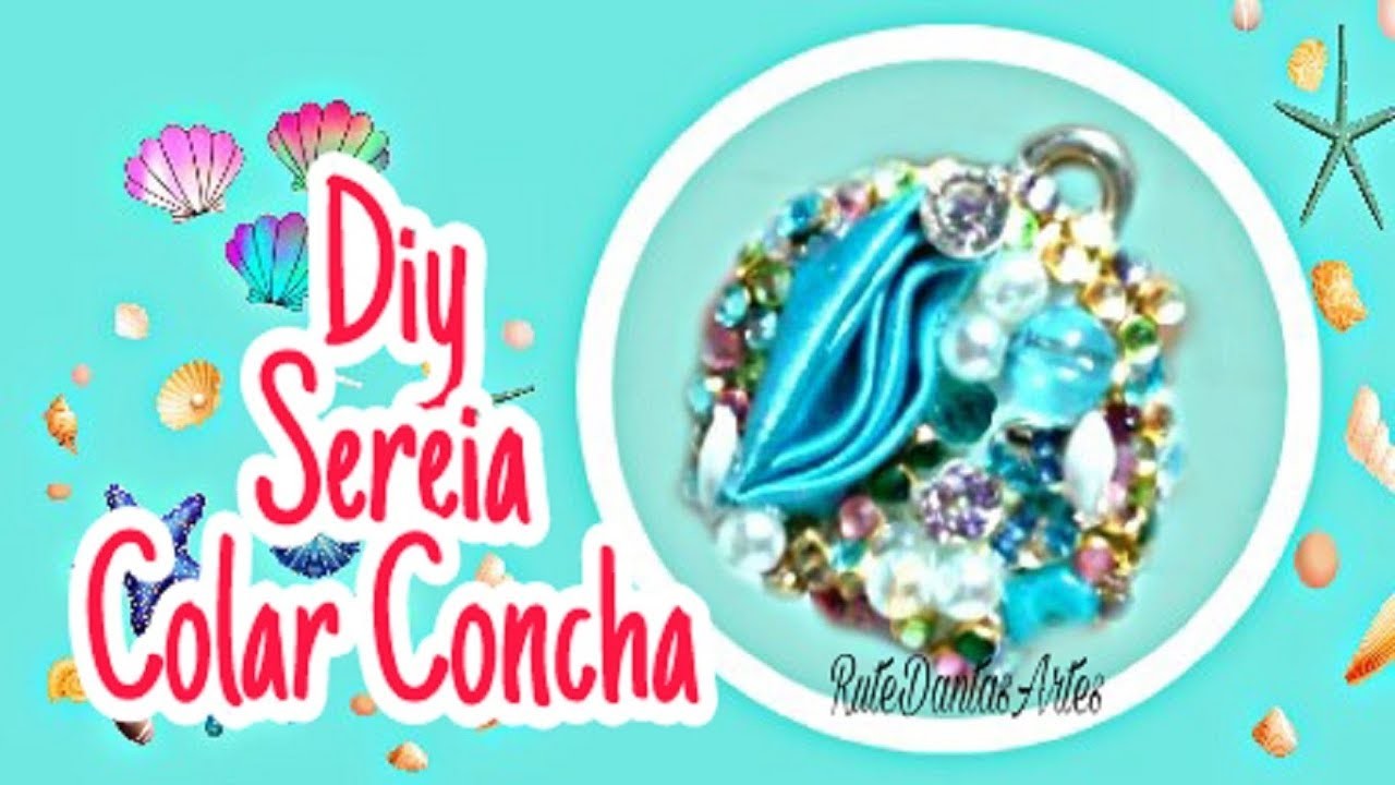 DIY SEREIA-COLAR CONCHA