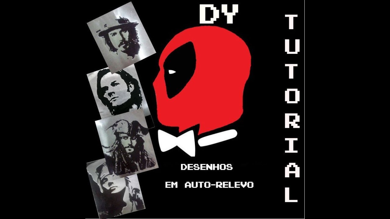DIY-Tutorial como fazer desenhos com auto-relevo