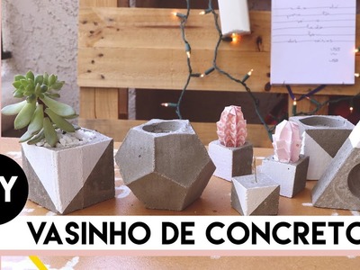 DIY: Vasinho de Concreto | by Aline Albino