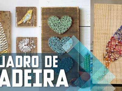 Quadro Rústico De Madeira - DIY TUTORIAL | #VEDA16