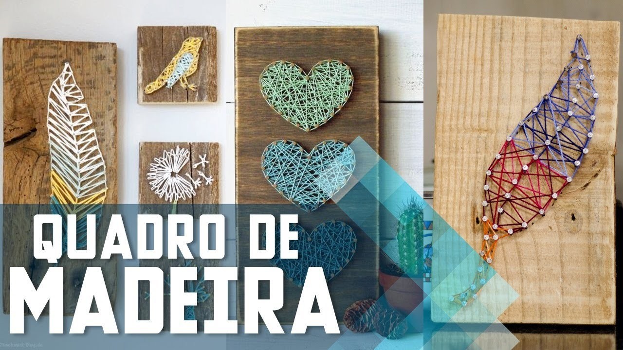 Quadro Rústico De Madeira - DIY TUTORIAL | #VEDA16