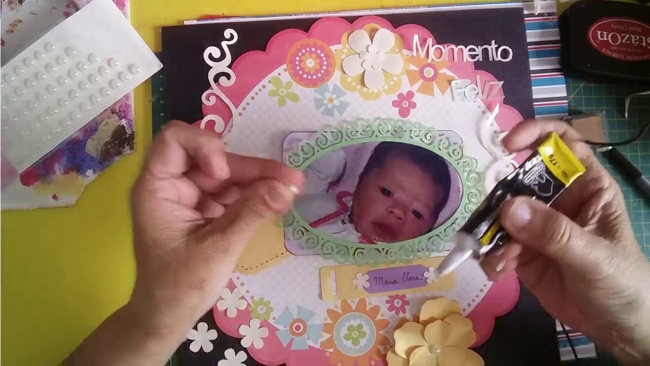 Vamos fazer uma página de Scrapbook?