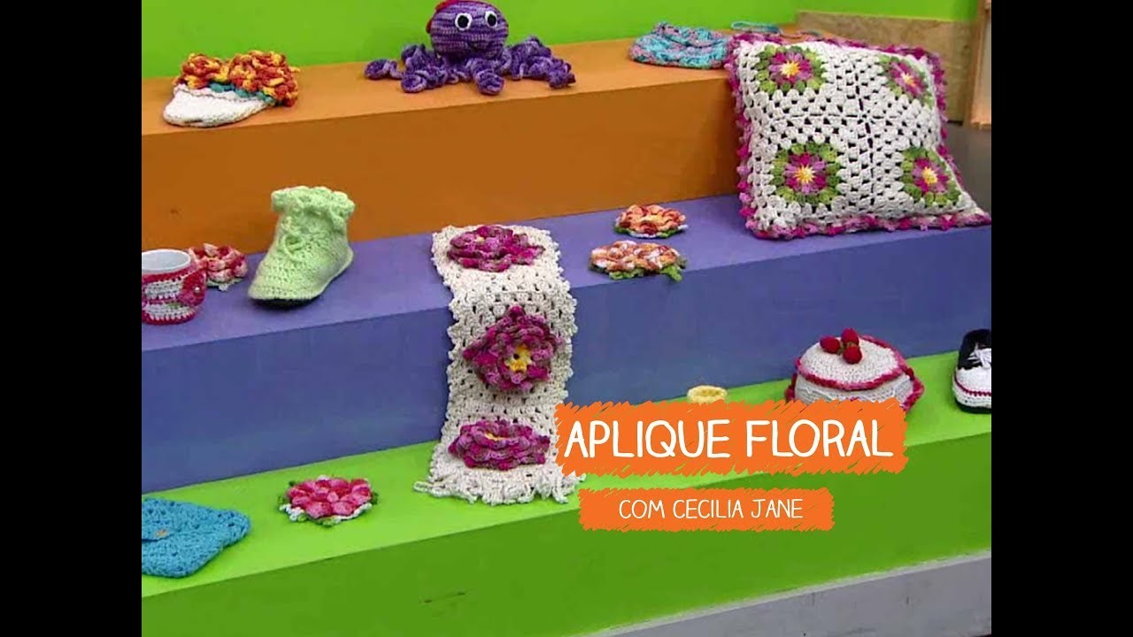 Aplique Floral com Cecilia Jane | Vitrine do Artesanato na TV - TV Gazeta