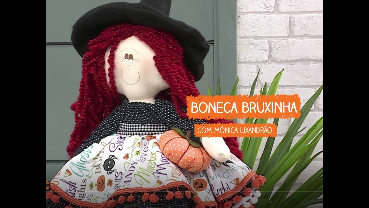 Boneca Bruxinha com Mônica Lixandrão | Vitrine do Artesanato na TV - Rede Família