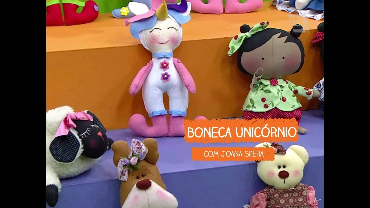 Boneca Unicórnio com Joana Spera | Vitrine do Artesanato na TV - TV Gazeta