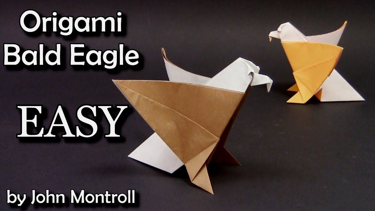 Como fazer uma águia pássaro de origami para crianças. Como hacer un águila ave de origami