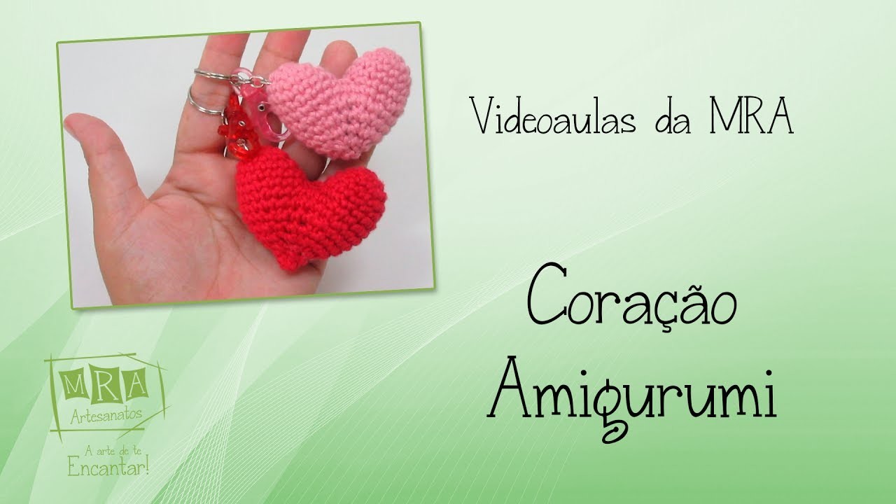 Coração Amigurumi - MRA Artesanatos