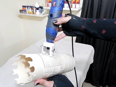 DIY Aprenda fazer uma peça de rebaixo de acrílico Luminária de PVC