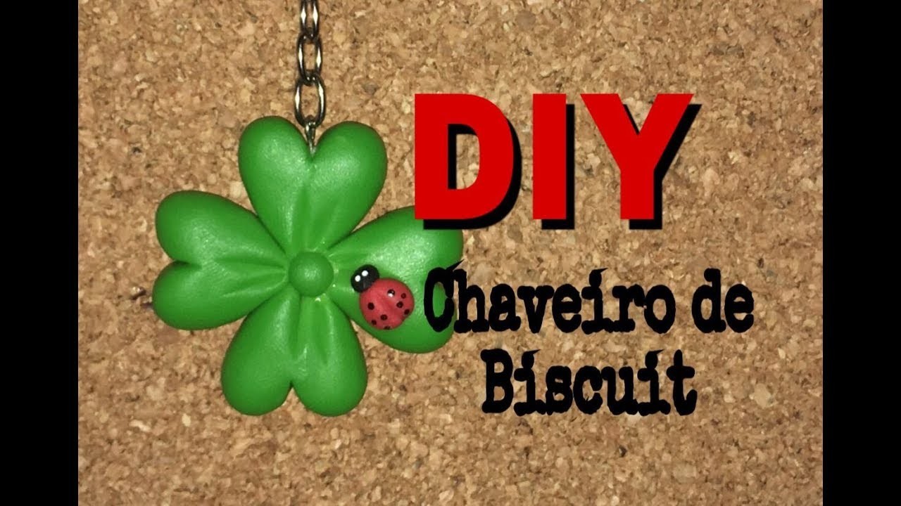 DIY - Chaveiro de biscuit - Neuma Gonçalves