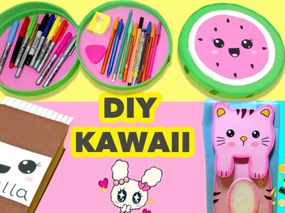 DIY KAWAII -  Estojo -  3 ideias Incríveis -  Back to School - #AmigasYoutubers