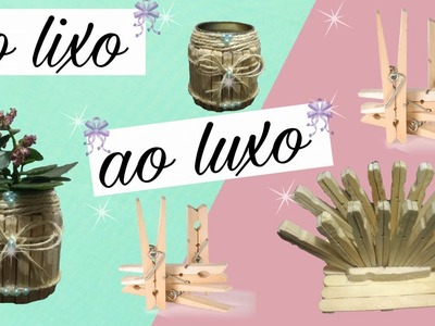 DIY: VASINHO E PORTA GUARDANAPO FEITO COM PREGADORES DE ROUPA.por Jaque Reis