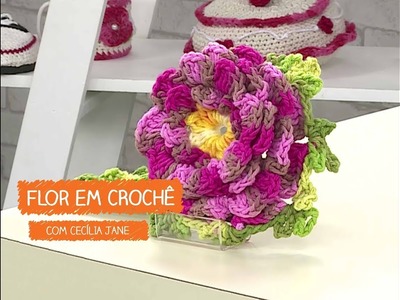 Flor em Crochê com Cecilia Jane | Vitrine do Artesanato na TV - Rede Família