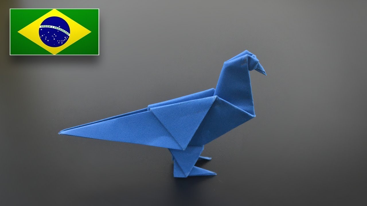Origami: Pombo - Instruções em Português BR @EasyOrigamiAndCrafts