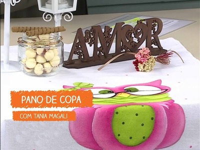 Pano de Copa Corujinha com Tania Magali | Vitrine do Artesanato na TV - Rede Família