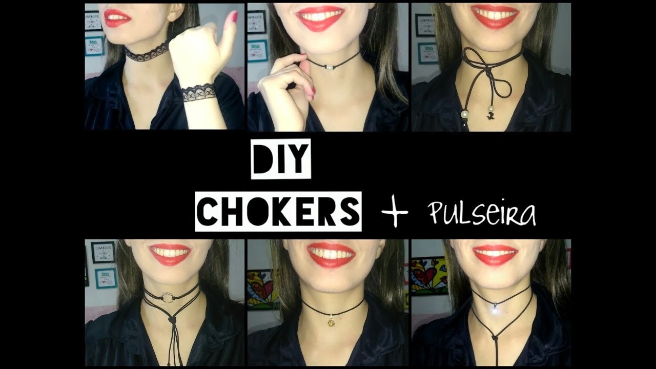 APRENDA A FAZER CHOKERS - FAÇA VOCÊ MESMO