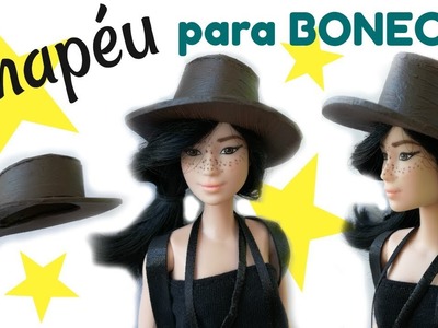 Como fazer chapéu para Barbie e bonecas similares - FÀCIL