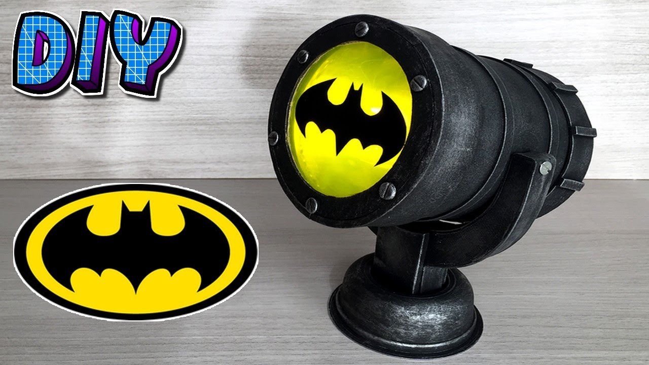 Como fazer o Bat Sinal Luminária - Batman.