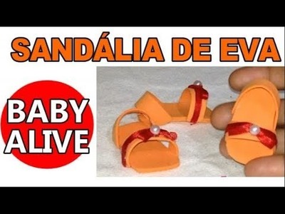 Como fazer Sandália para Boneca BABY ALIVE ♥ Hellen Chagas