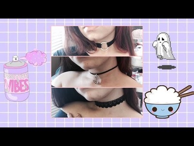 DIY 3 chokers.gargantilhas super fáceis!!. magicalizando
