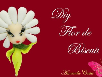 (DIY Biscuit )  Menina flor