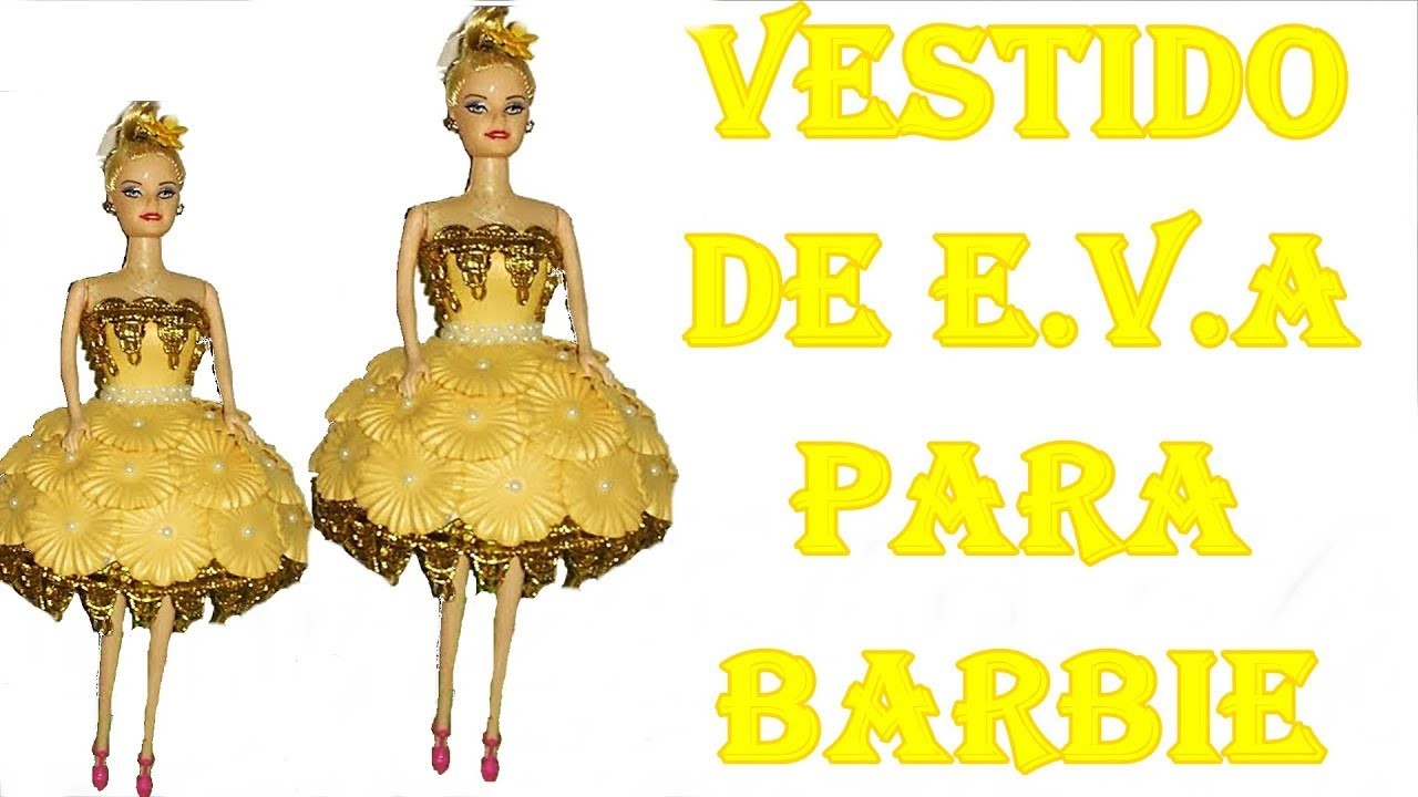 DIY | Como fazer vestido de eva para Barbie com o frisador da margarida