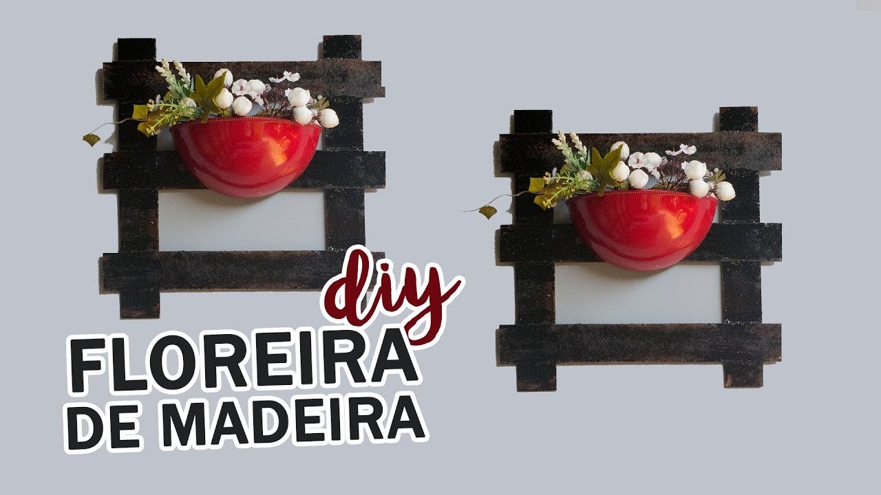 DIY - FLOREIRA DE MADEIRA