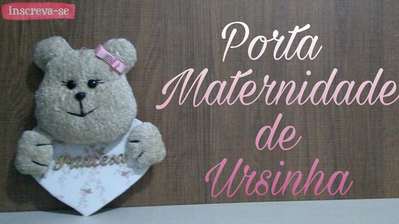 DIY Porta Maternidade de Ursinha