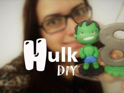DIY - Projeto Biscuit - "Heróis" - Mini Topo Hulk - Massas para Biscuit Raquel Fontinele