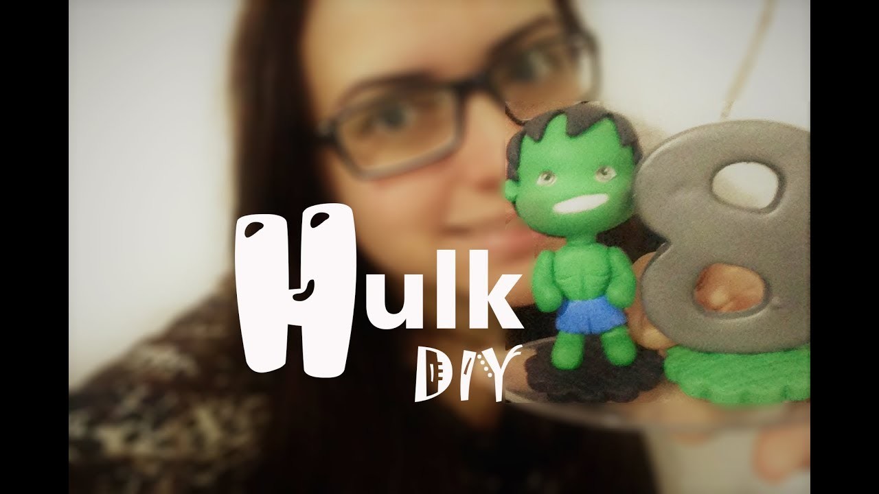 DIY - Projeto Biscuit - "Heróis" - Mini Topo Hulk - Massas para Biscuit Raquel Fontinele