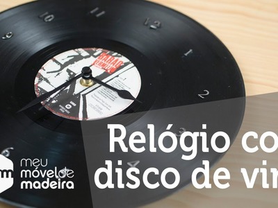 DIY: Relógio de Parede com Discos de Vinil!