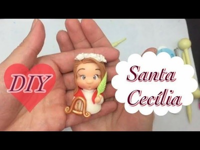 DIY | Santa Cecília | Santinha em biscuit