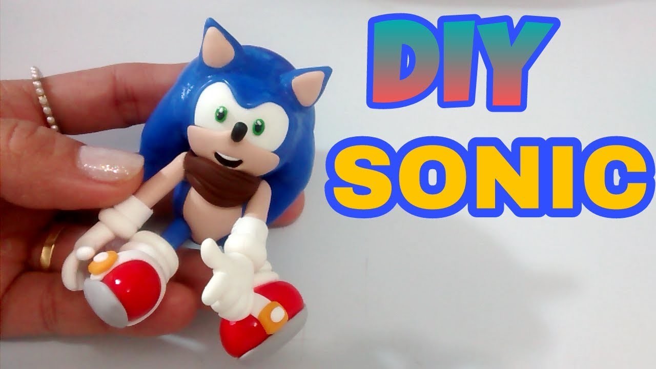 DIY:( SONIC) ???? PASSO A PASSO - BISCUIT - COLD PORCELAIN #luprestes