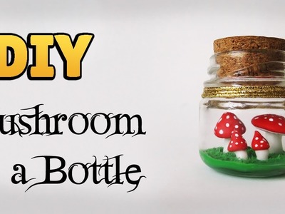 DIY: Terrario de Cogumelos no Potinho - Mushroom Terrarium in a Miniature  Bottle
