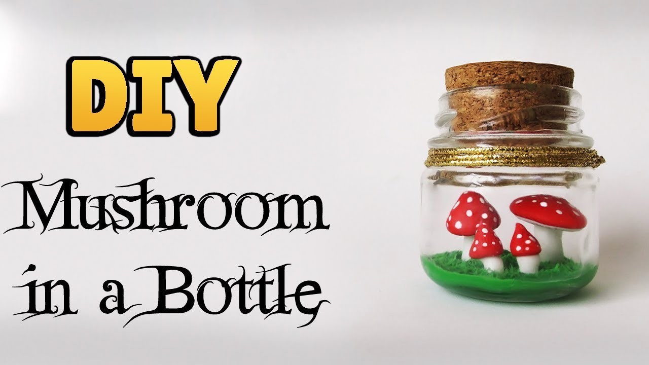 DIY: Terrario de Cogumelos no Potinho - Mushroom Terrarium in a Miniature  Bottle