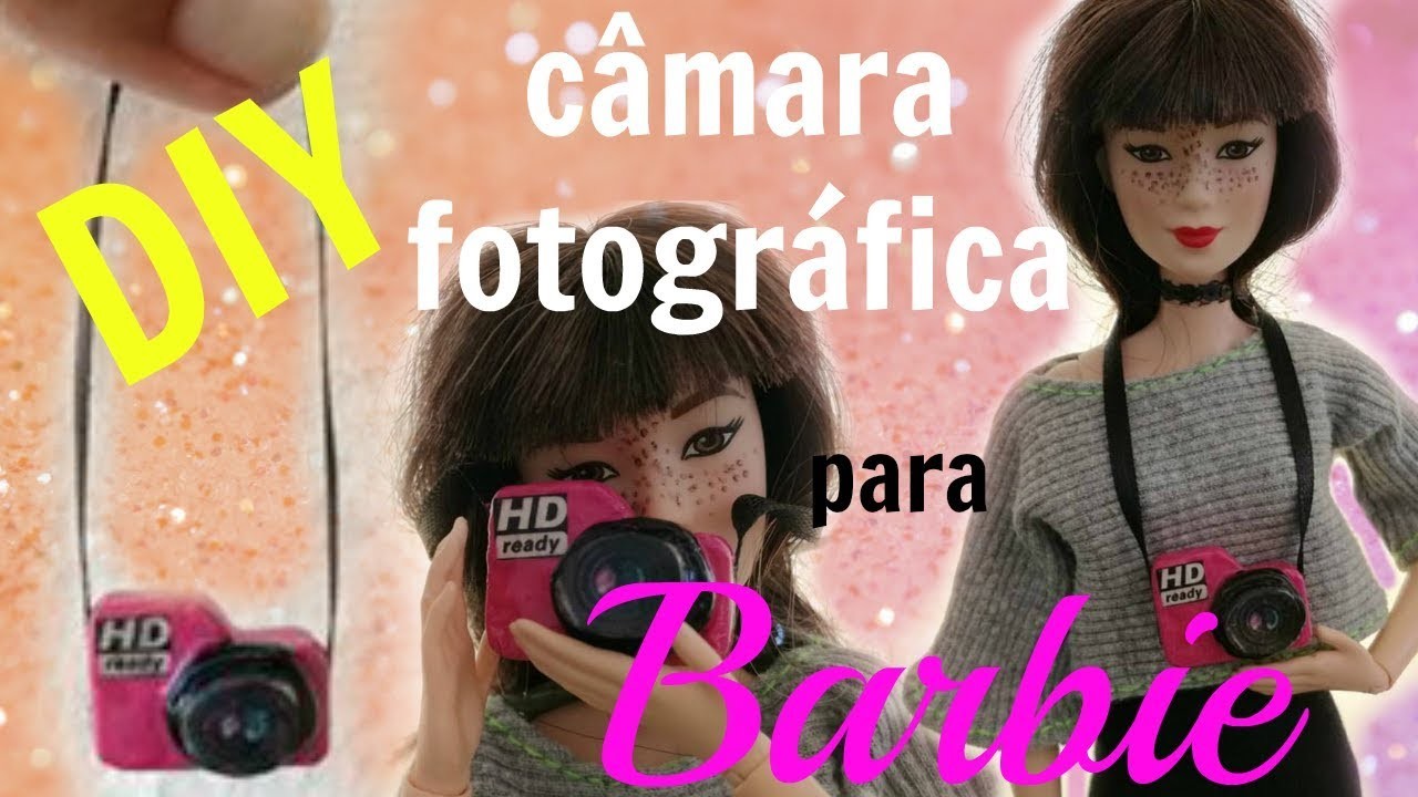 Como fazer câmara fotográfica para Barbie e bonecas similares